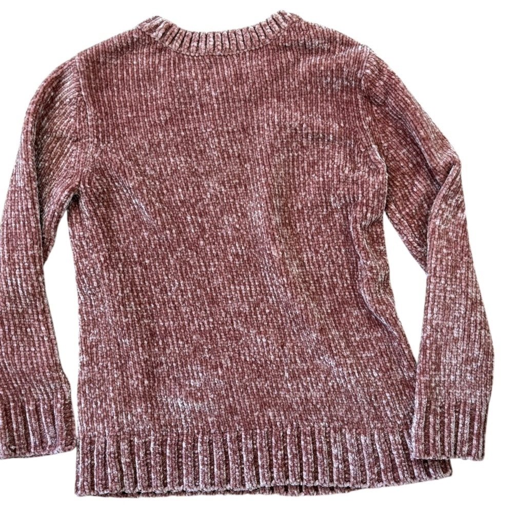 Orvis Ribbed Velvet Dusty Rose Pink Sweater Women’s XS Valentines Day Spring - Picture 7 of 13